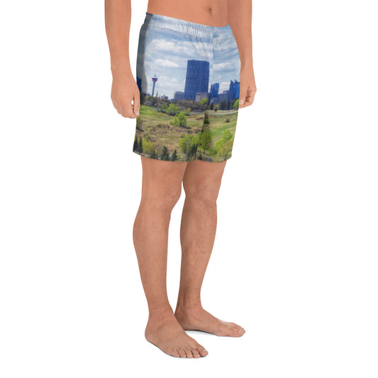 Men's Recycled Athletic Shorts - Downtown Calgary Vista Heights Hill