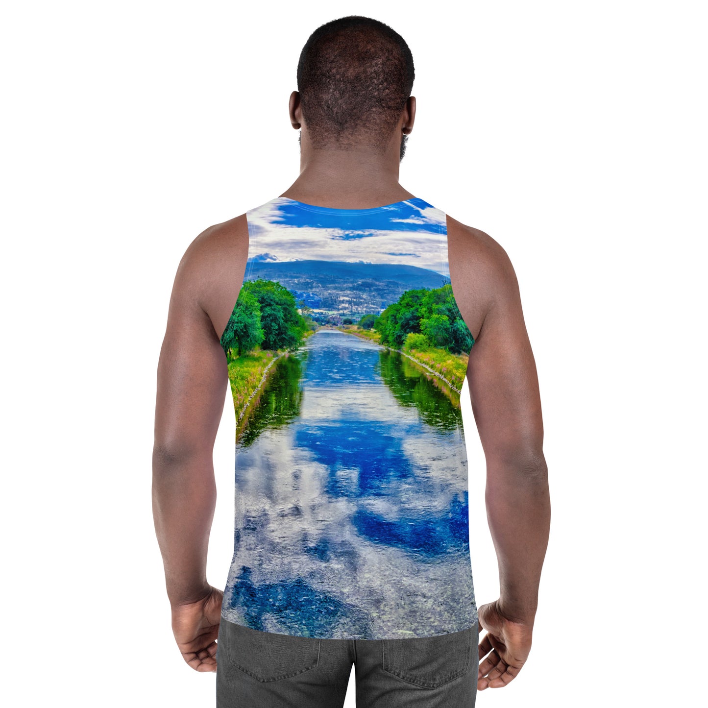 Men's All-Over Tank Top - Penticton Okangan River Channel HDR