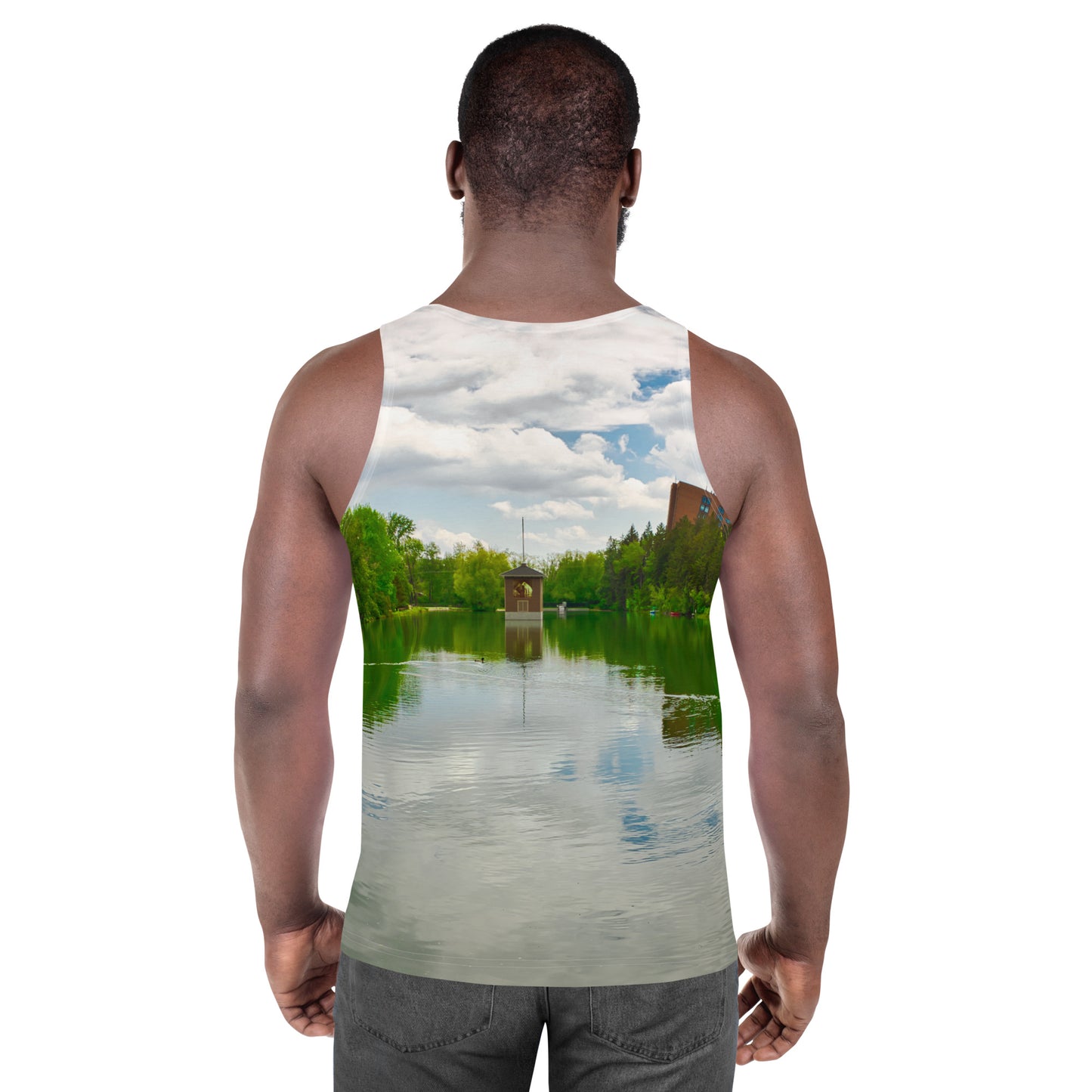 Men's All-Over Tank Top - Bowness Park Lagoon