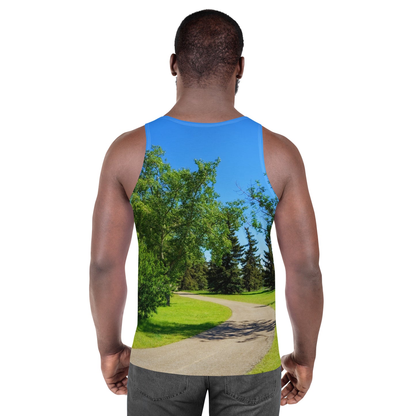 Men's All-Over Tank Top - Calgary in the Summer