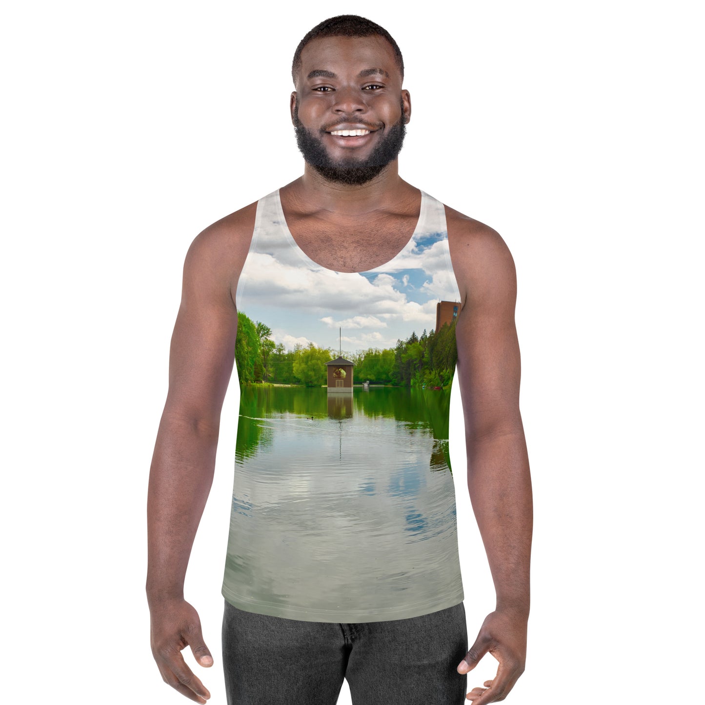 Men's All-Over Tank Top - Bowness Park Lagoon