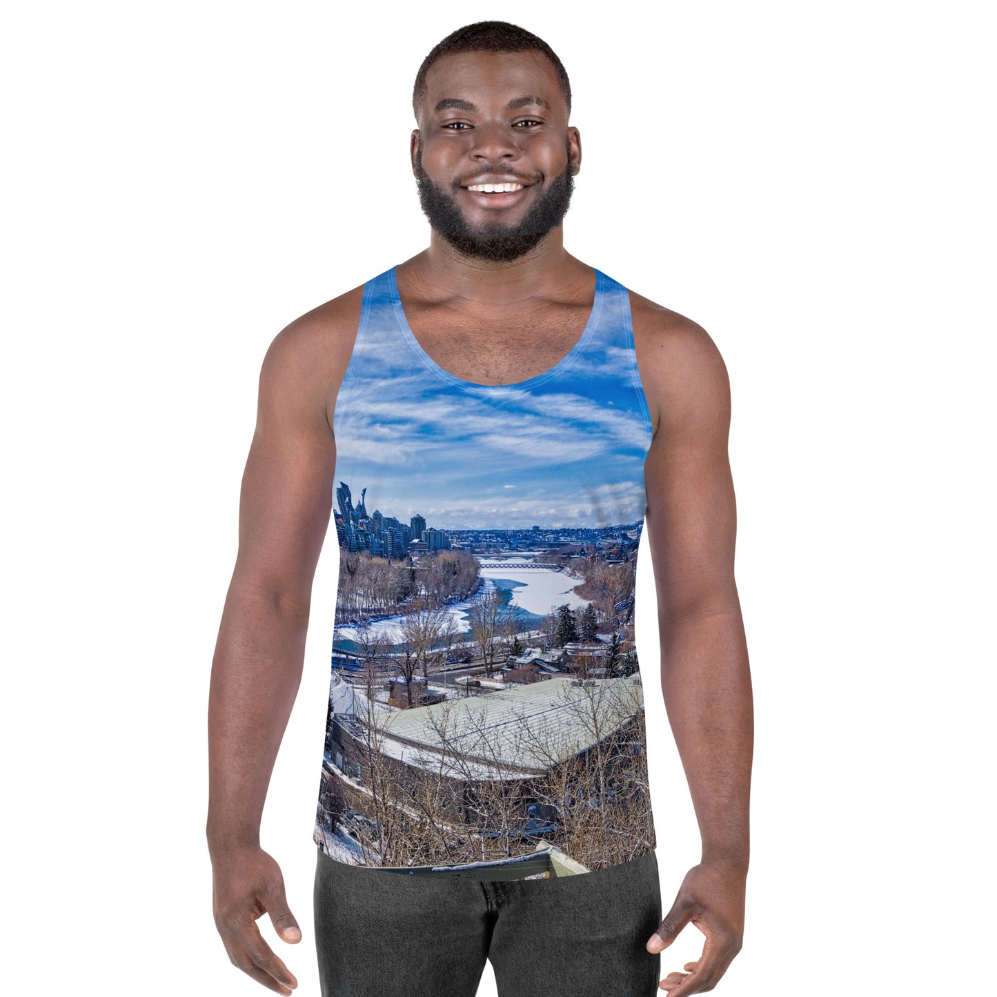 Men's All-Over Tank Top - McHugh Bluff Winter HDR