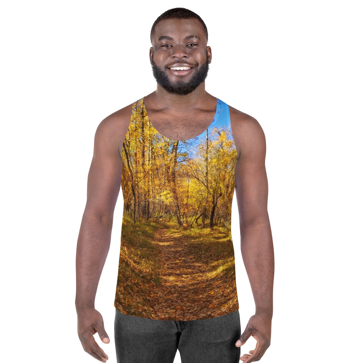 Men's All-Over Tank Top - Carburn Park Fall Colours