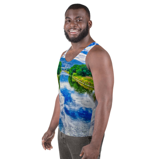 Men's All-Over Tank Top - Penticton Okangan River Channel HDR