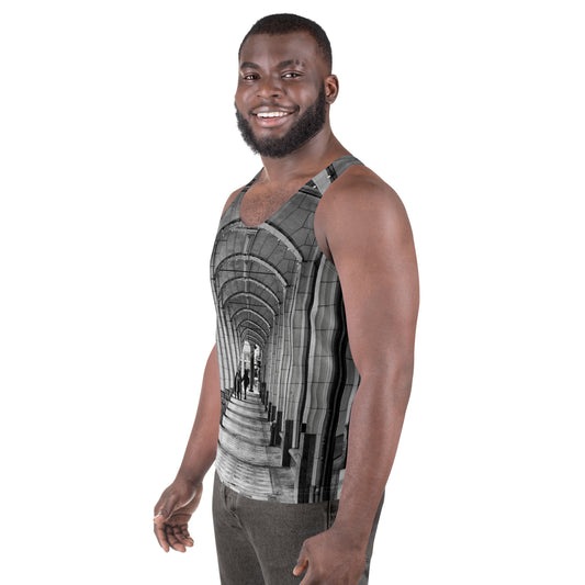 Men's All-Over Tank Top - Hudson's Bay Sidewalk Black and White