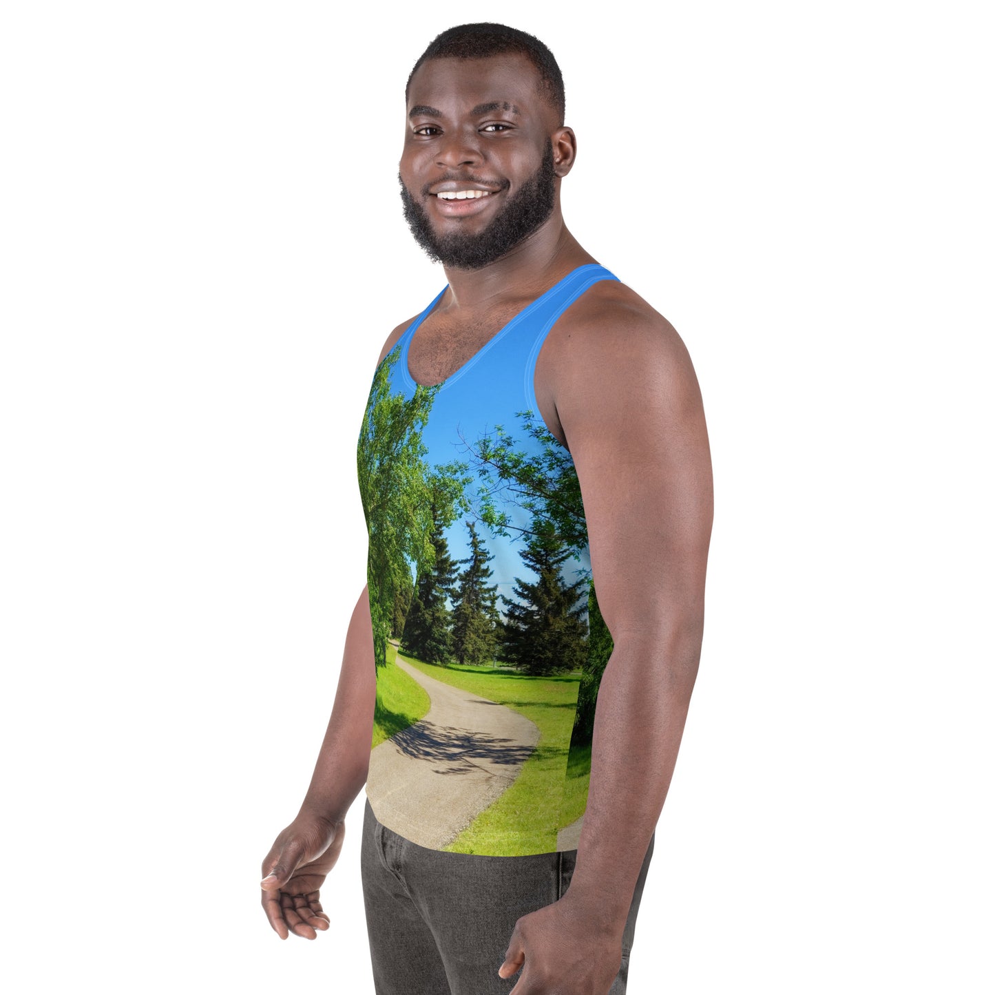 Men's All-Over Tank Top - Calgary in the Summer