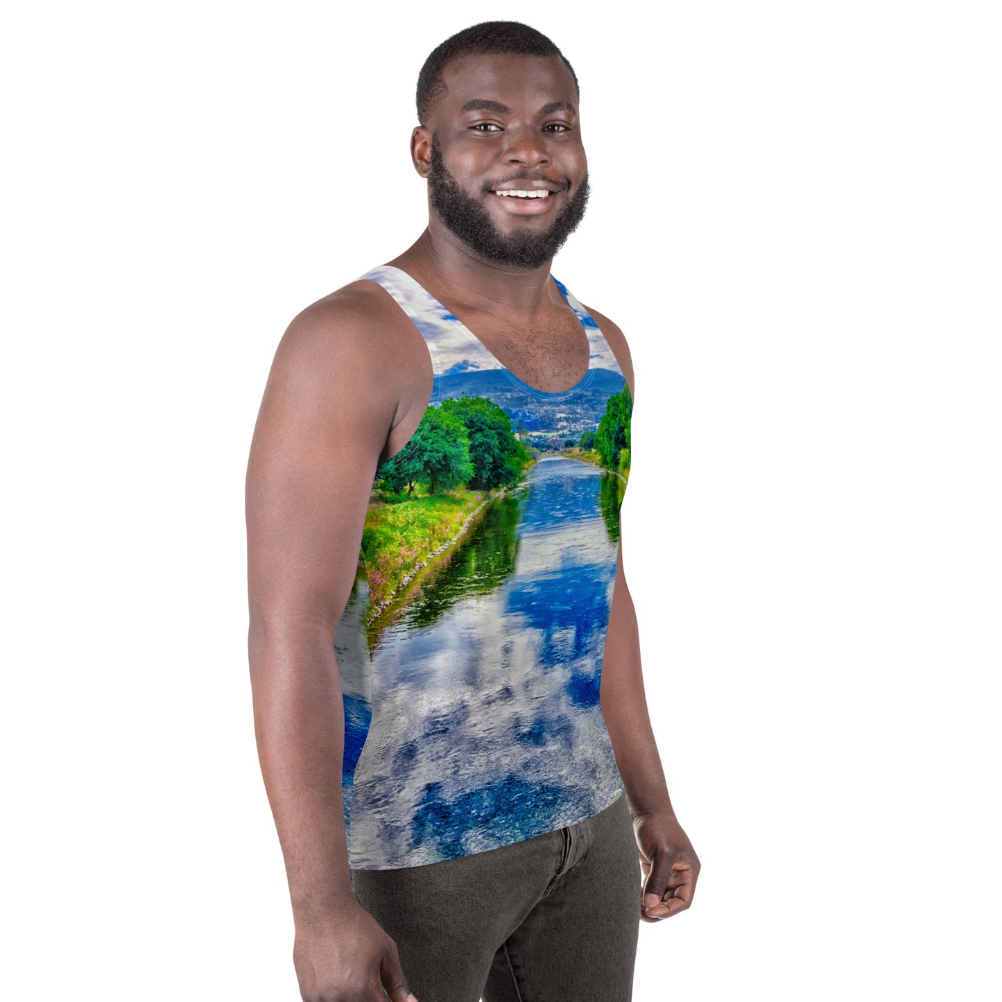 Men's All-Over Tank Top - Penticton Okangan River Channel HDR