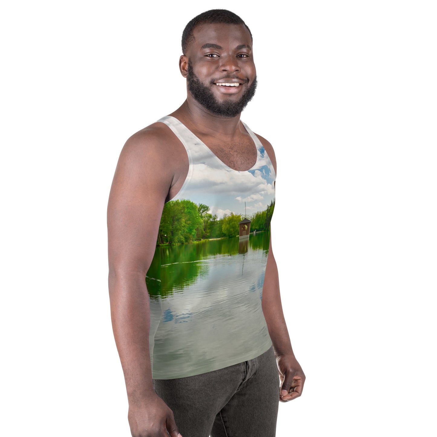 Men's All-Over Tank Top - Bowness Park Lagoon