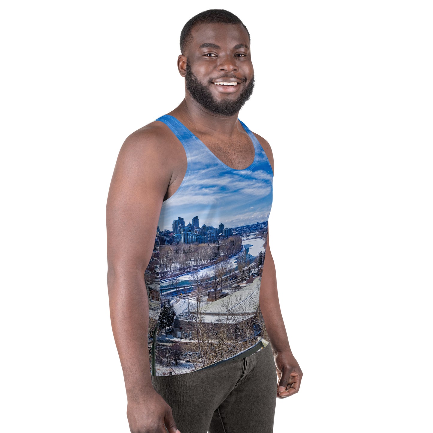 Men's All-Over Tank Top - McHugh Bluff Winter HDR