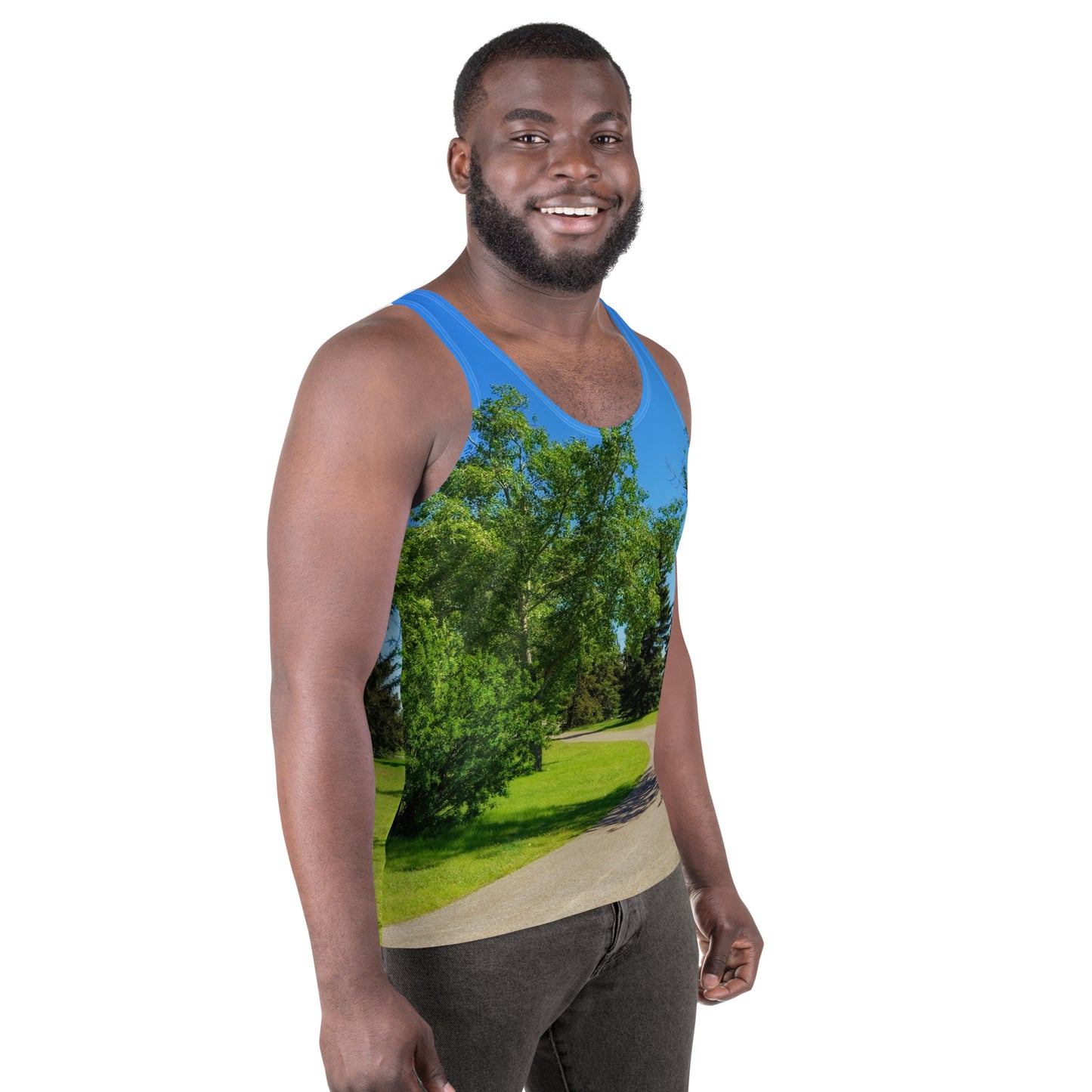Men's All-Over Tank Top - Calgary in the Summer