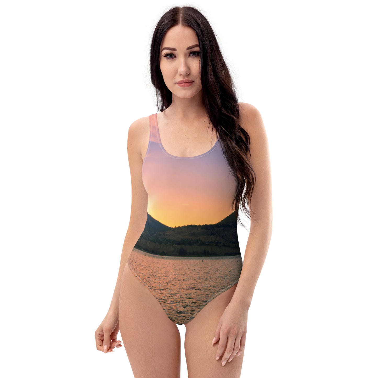 One-Piece Swimsuit - Penticton Okanagan Lake Sunset