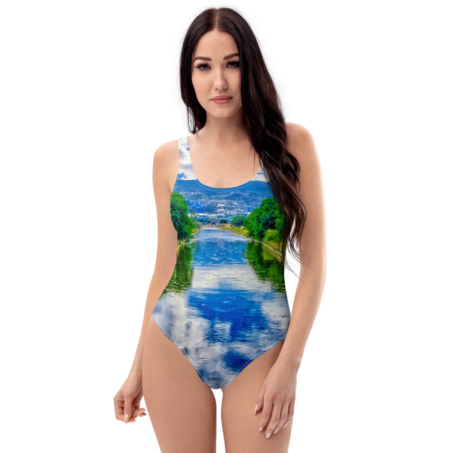 One-Piece Swimsuit - Penticton Okanagan River Channel HDR