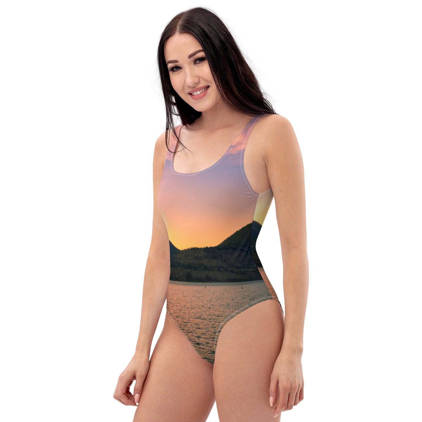 One-Piece Swimsuit - Penticton Okanagan Lake Sunset