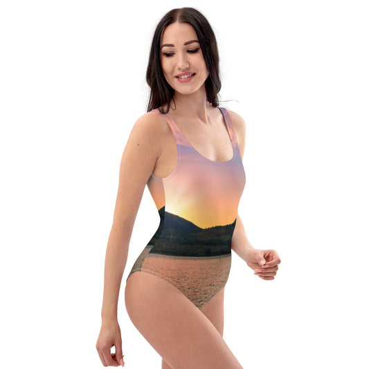 One-Piece Swimsuit - Penticton Okanagan Lake Sunset