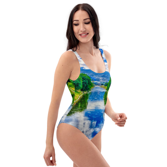 One-Piece Swimsuit - Penticton Okanagan River Channel HDR