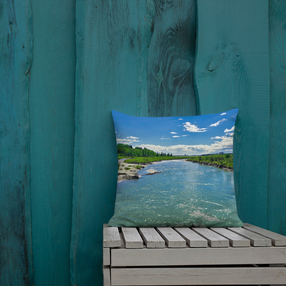 Premium Pillow - Elbow River Weaselhead