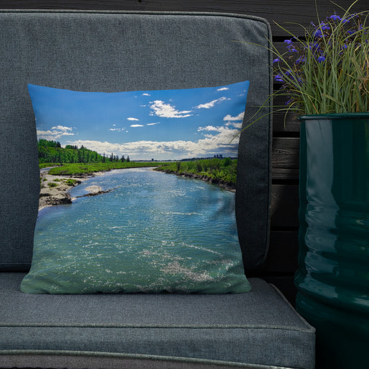 Premium Pillow - Elbow River Weaselhead