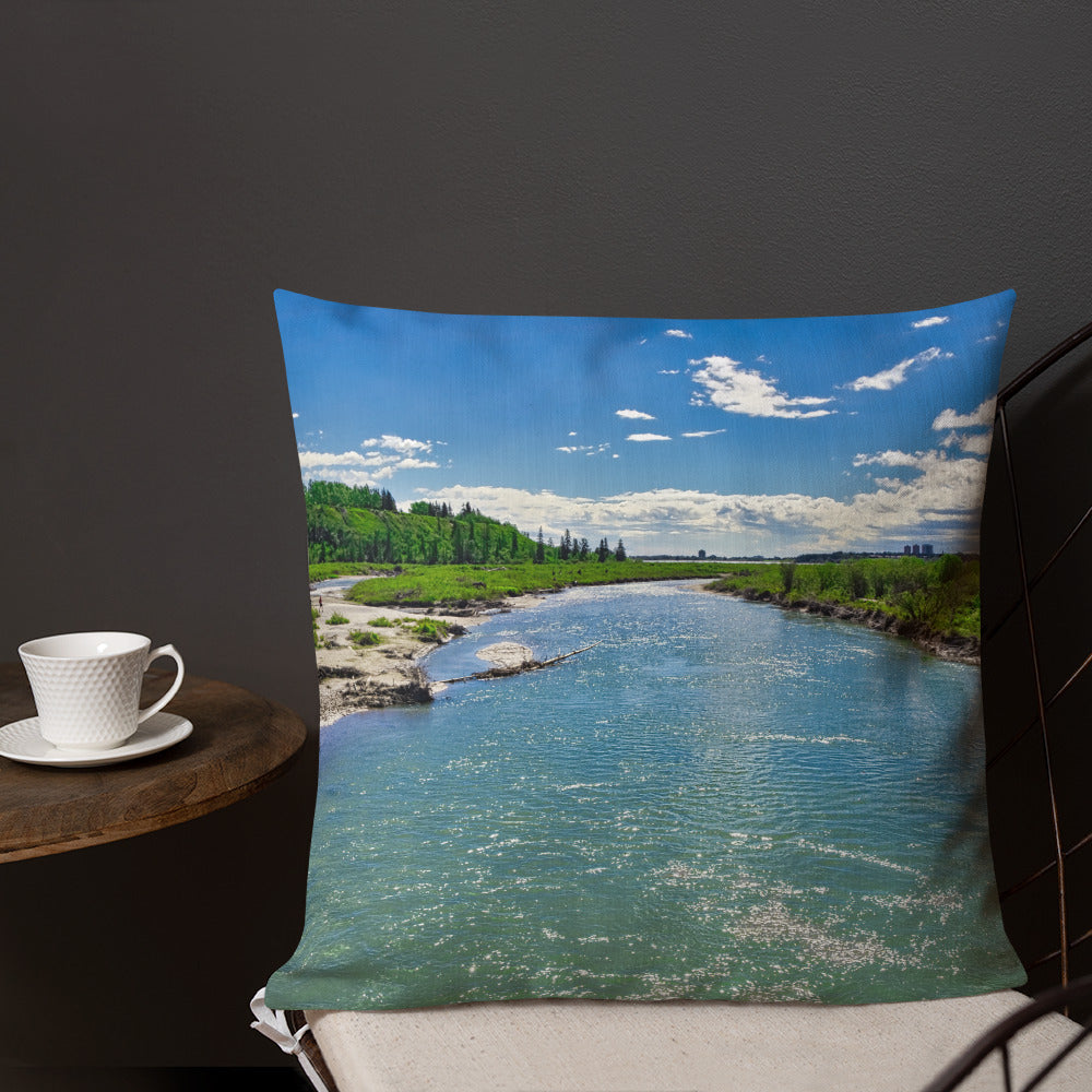 Premium Pillow - Elbow River Weaselhead
