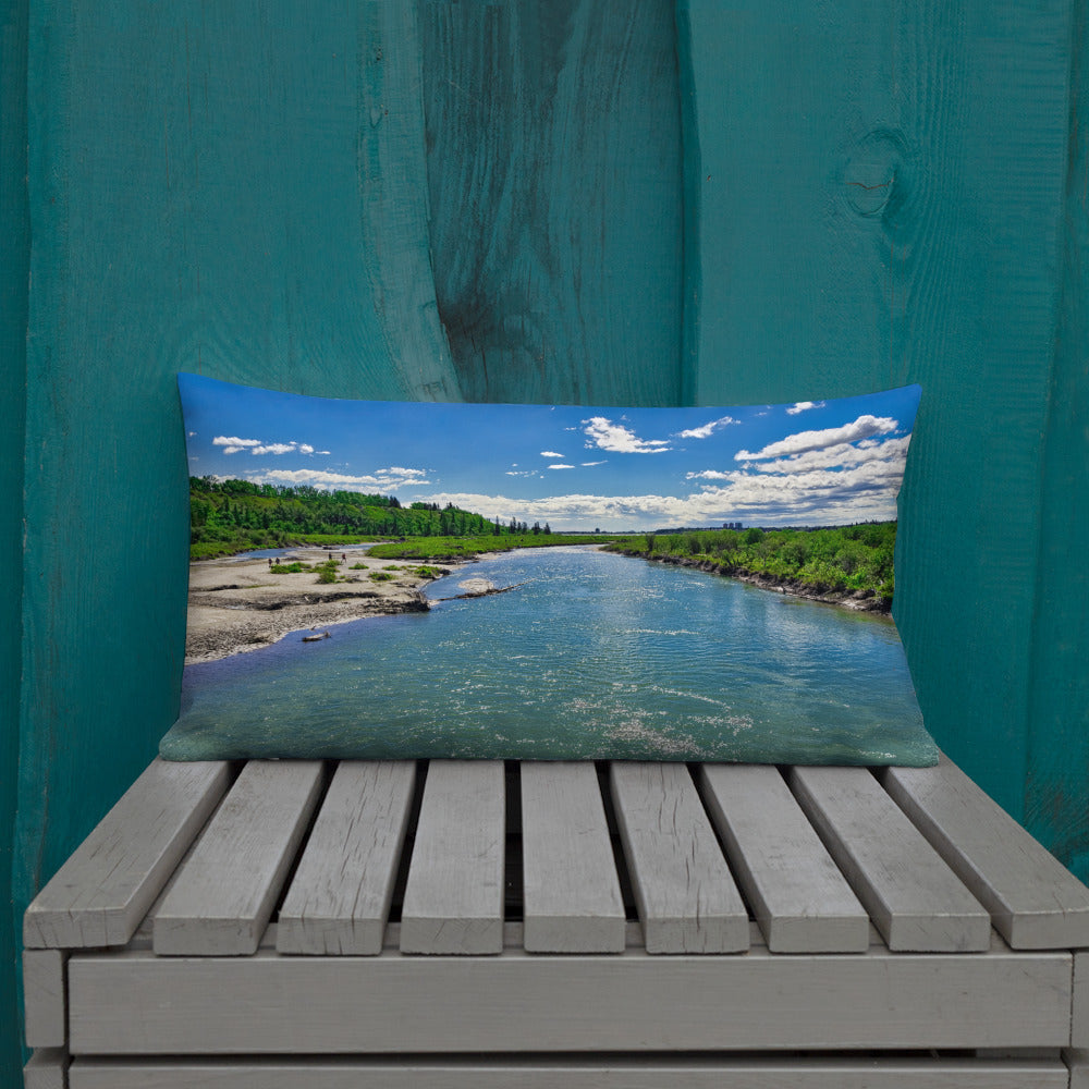 Premium Pillow - Elbow River Weaselhead