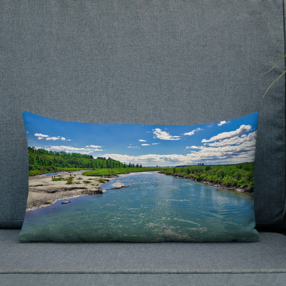 Premium Pillow - Elbow River Weaselhead