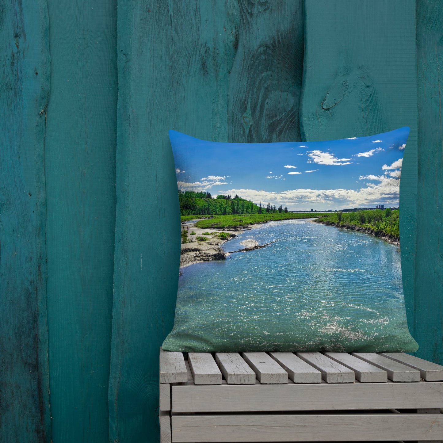 Premium Pillow - Elbow River Weaselhead