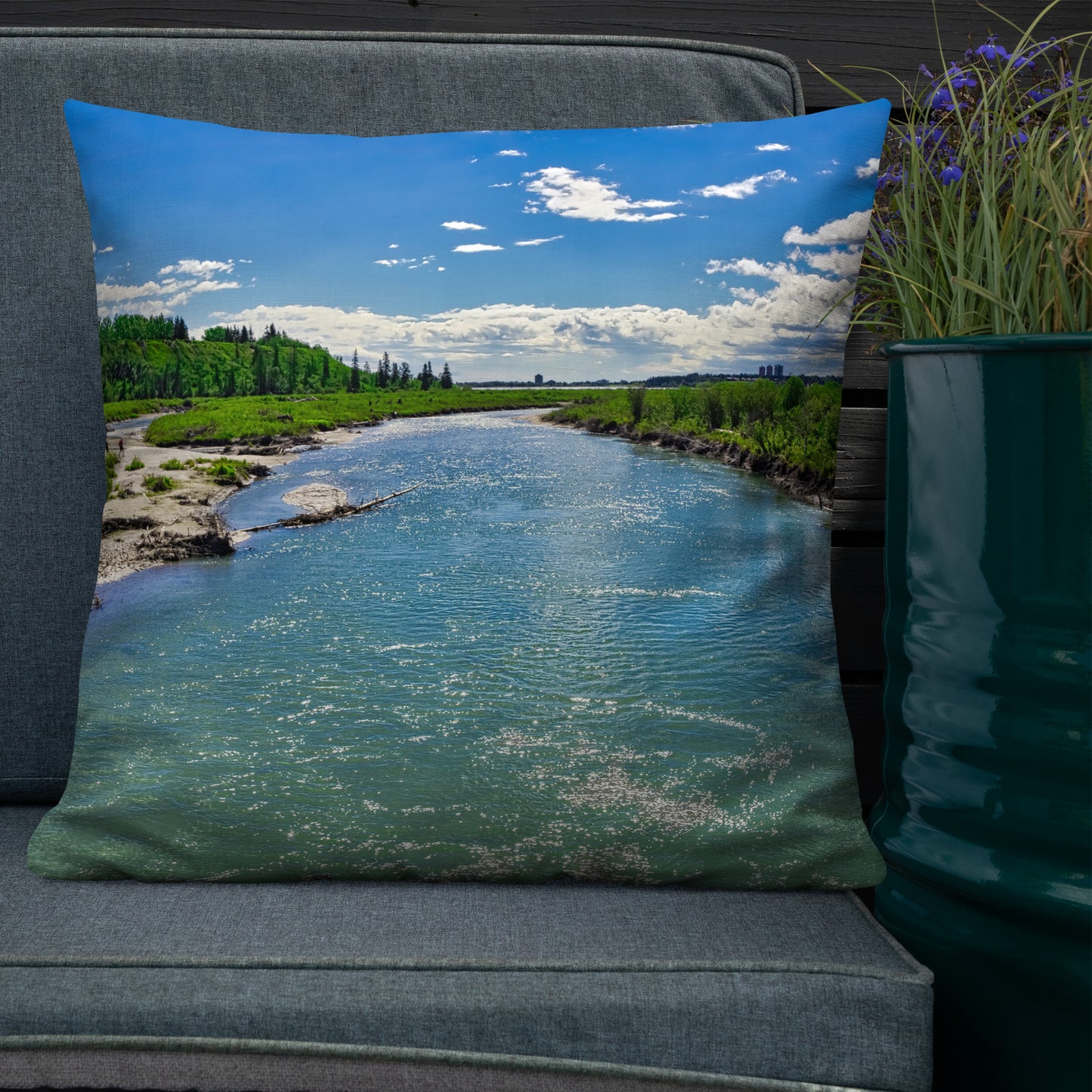 Premium Pillow - Elbow River Weaselhead