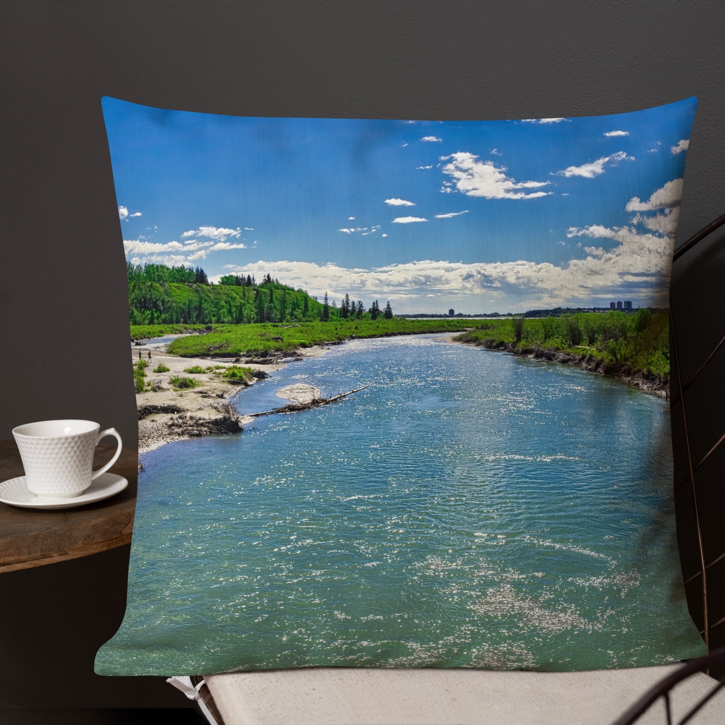 Premium Pillow - Elbow River Weaselhead