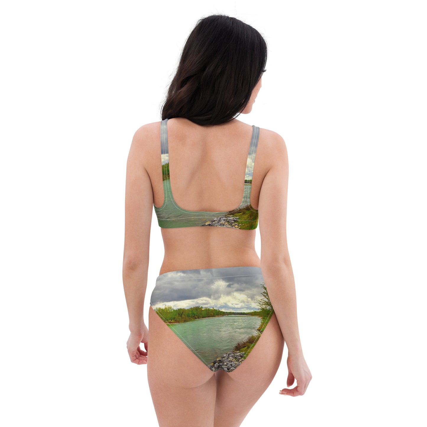 Recycled High-waisted Bikini - Calgary Bow River East Village