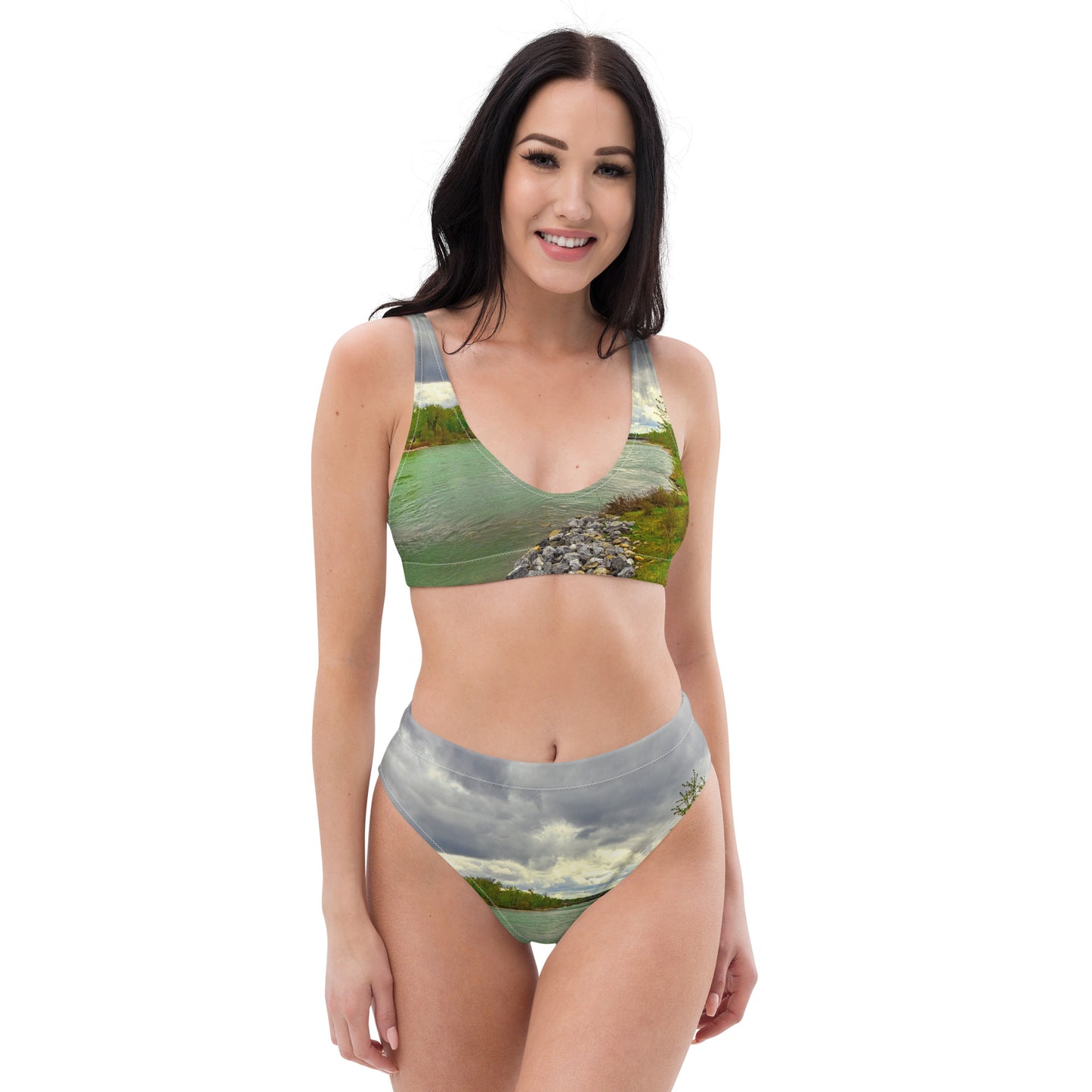 Recycled High-waisted Bikini - Calgary Bow River East Village