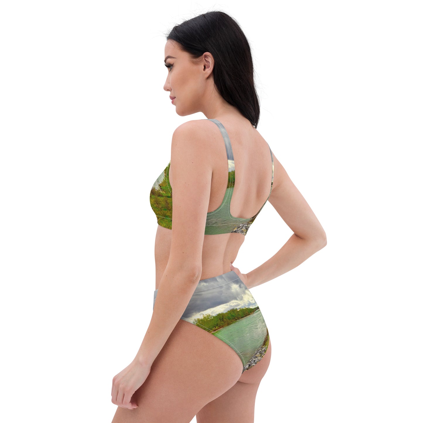 Recycled High-waisted Bikini - Calgary Bow River East Village