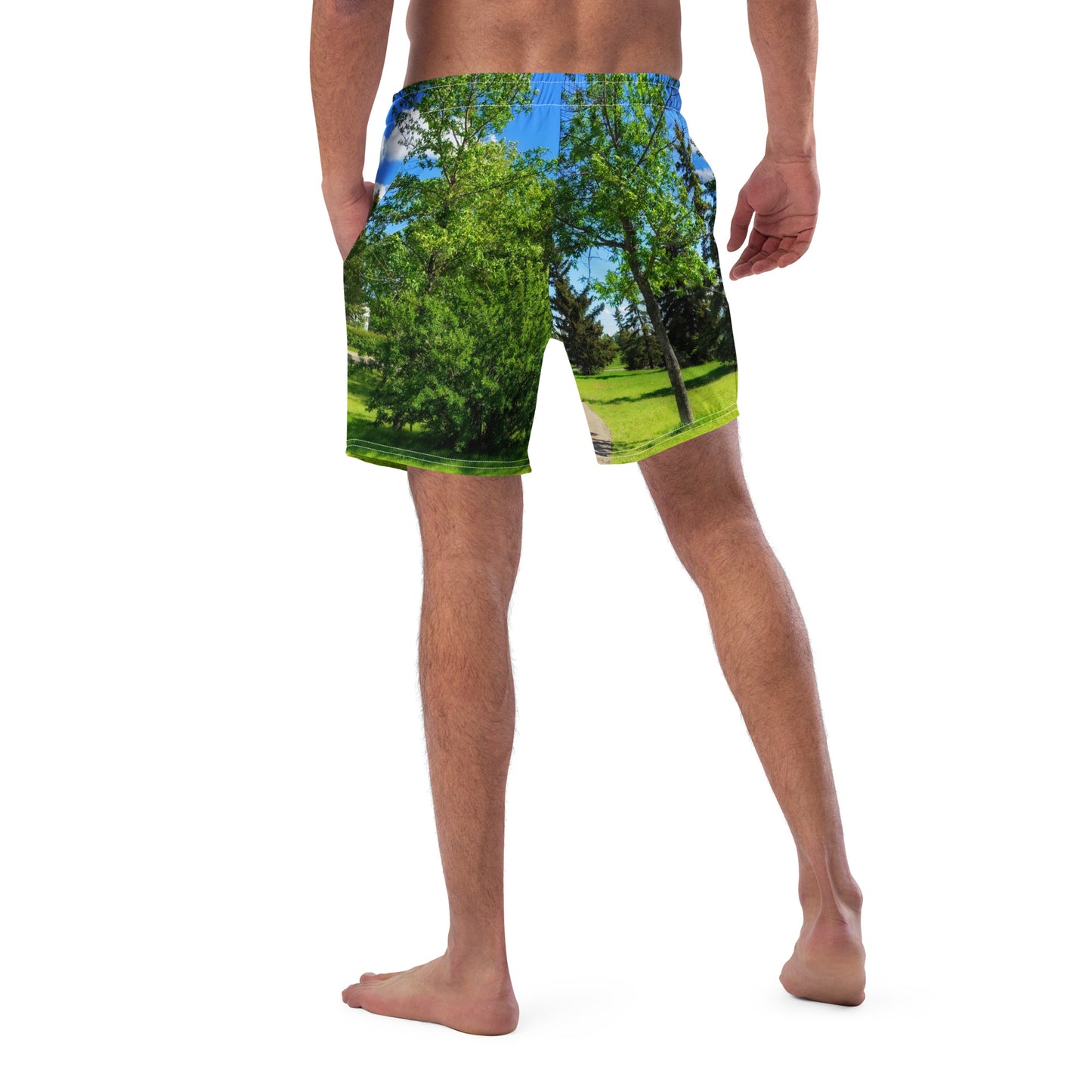 Men's Swim Trunks - Calgary in the Summer