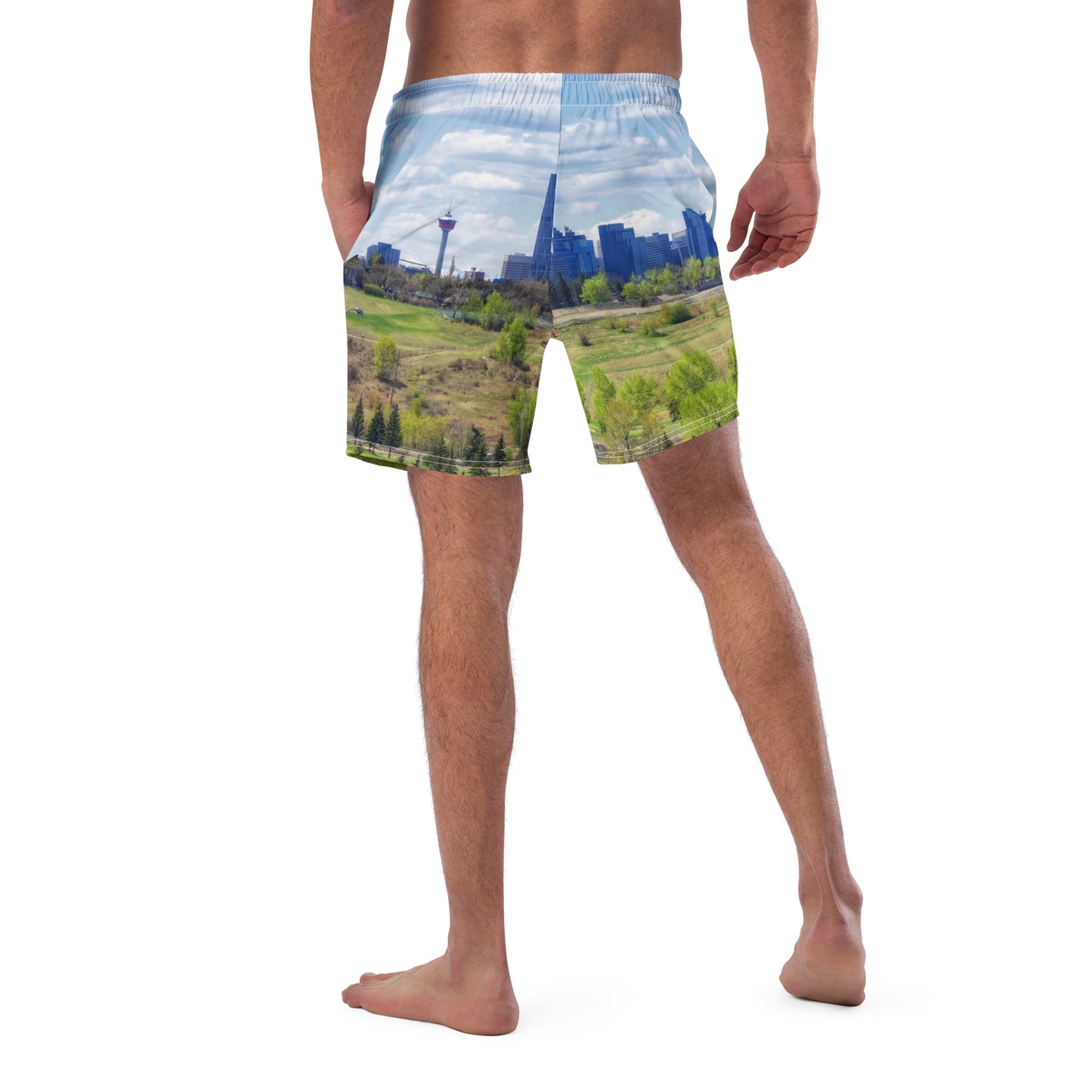 Men's Swim Trunks - Downtown Calgary Vista Heights Hill