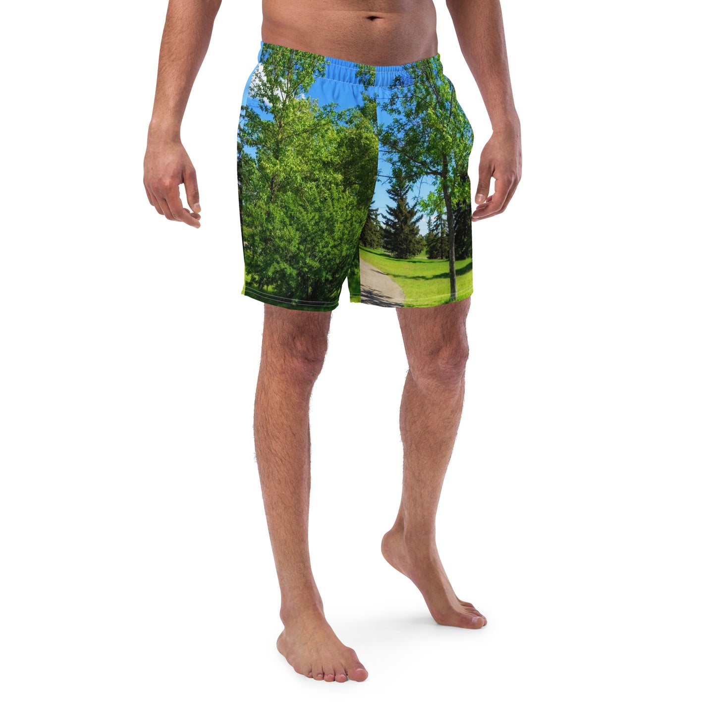 Men's Swim Trunks - Calgary in the Summer