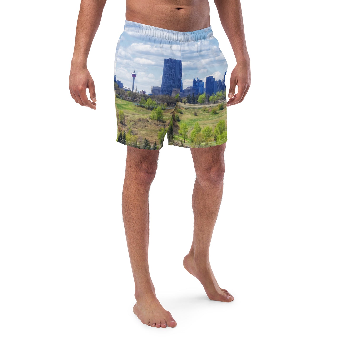 Men's Swim Trunks - Downtown Calgary Vista Heights Hill