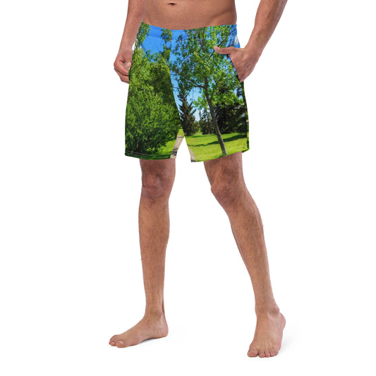 Men's Swim Trunks - Calgary in the Summer