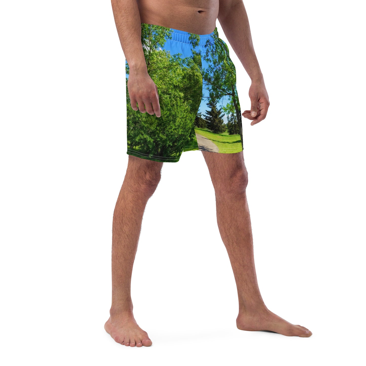 Men's Swim Trunks - Calgary in the Summer