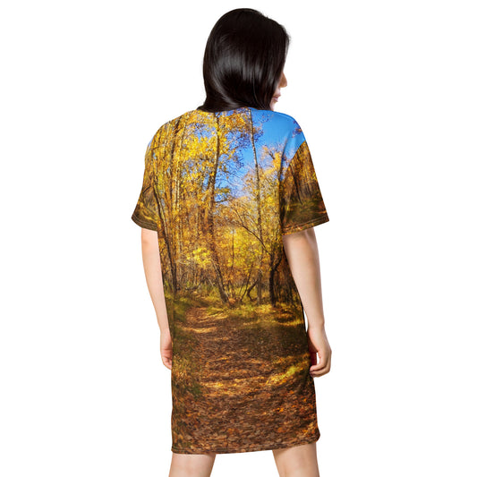 All-Over T-Shirt Dress - Carburn Park Fall Colours