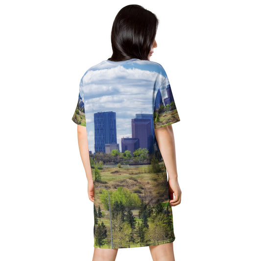 All-Over T-Shirt Dress - Downtown Calgary Vista Heights Hill