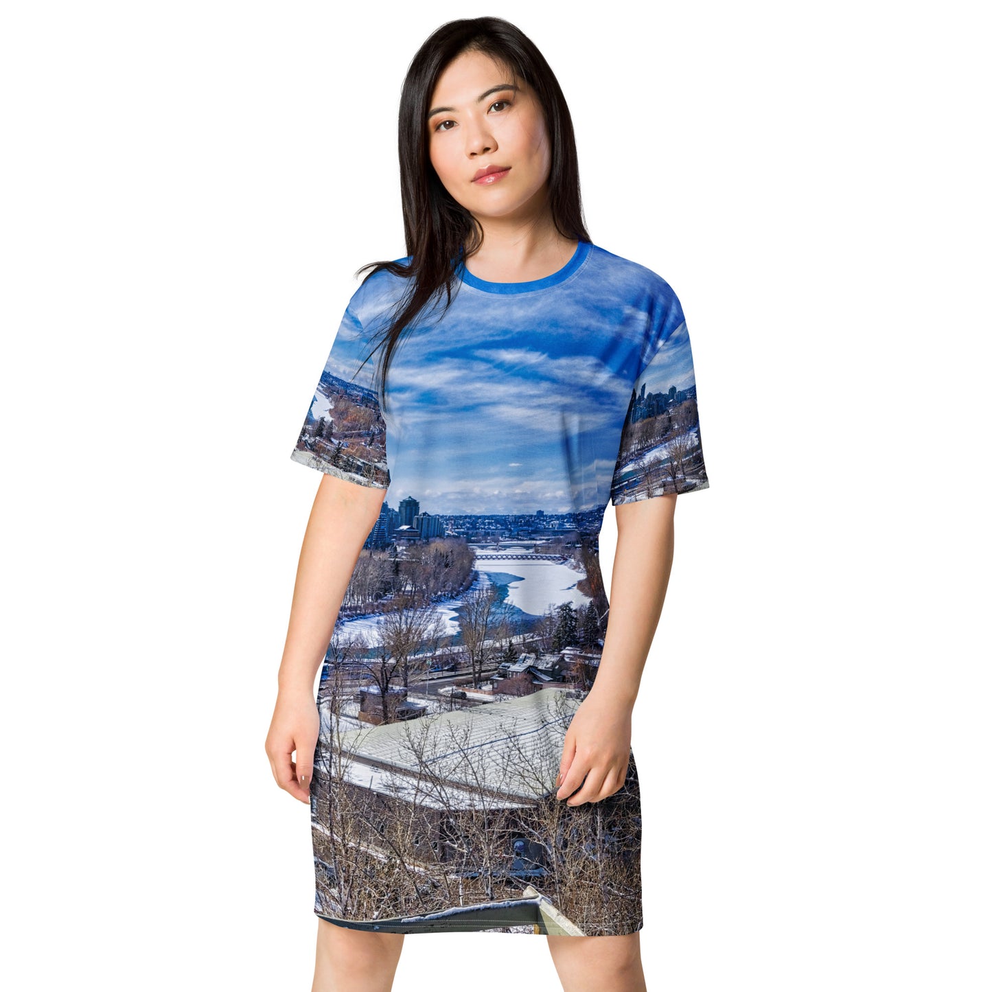 All-Over T-Shirt Dress - McHugh Bluff Winter HDR