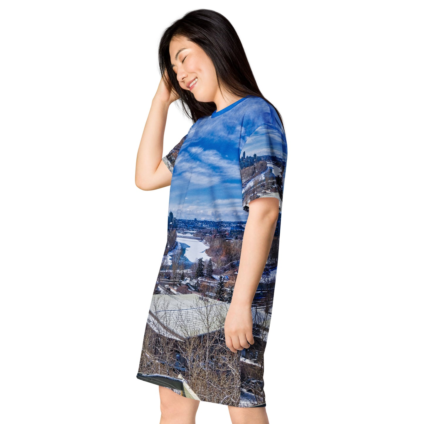 All-Over T-Shirt Dress - McHugh Bluff Winter HDR