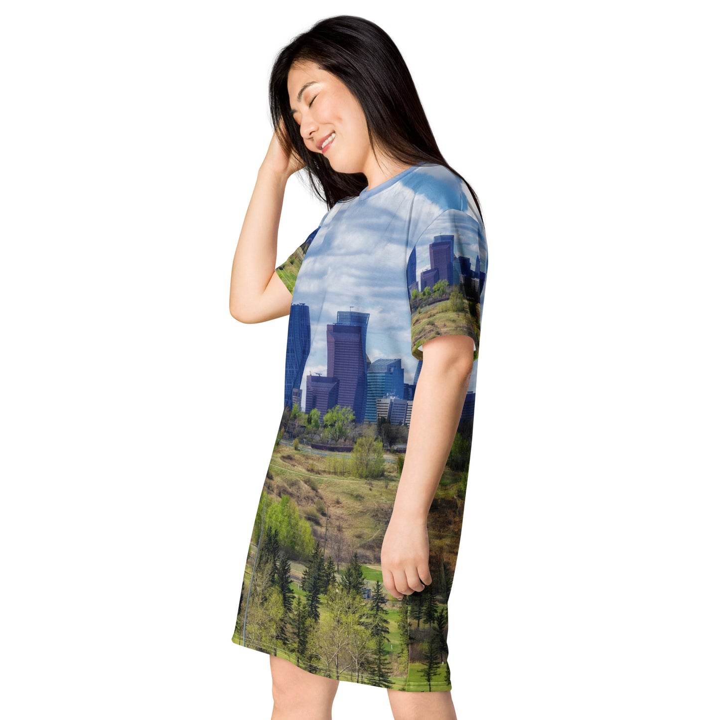 All-Over T-Shirt Dress - Downtown Calgary Vista Heights Hill