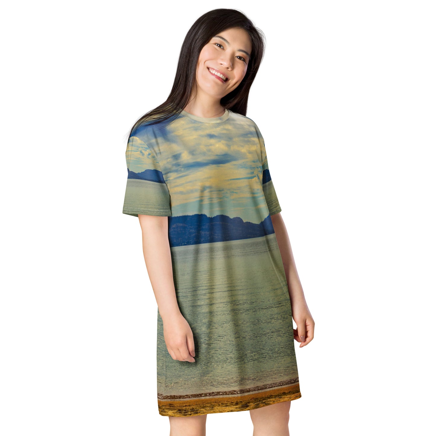 All-Over T-Shirt Dress - Penticton Skaha Lake