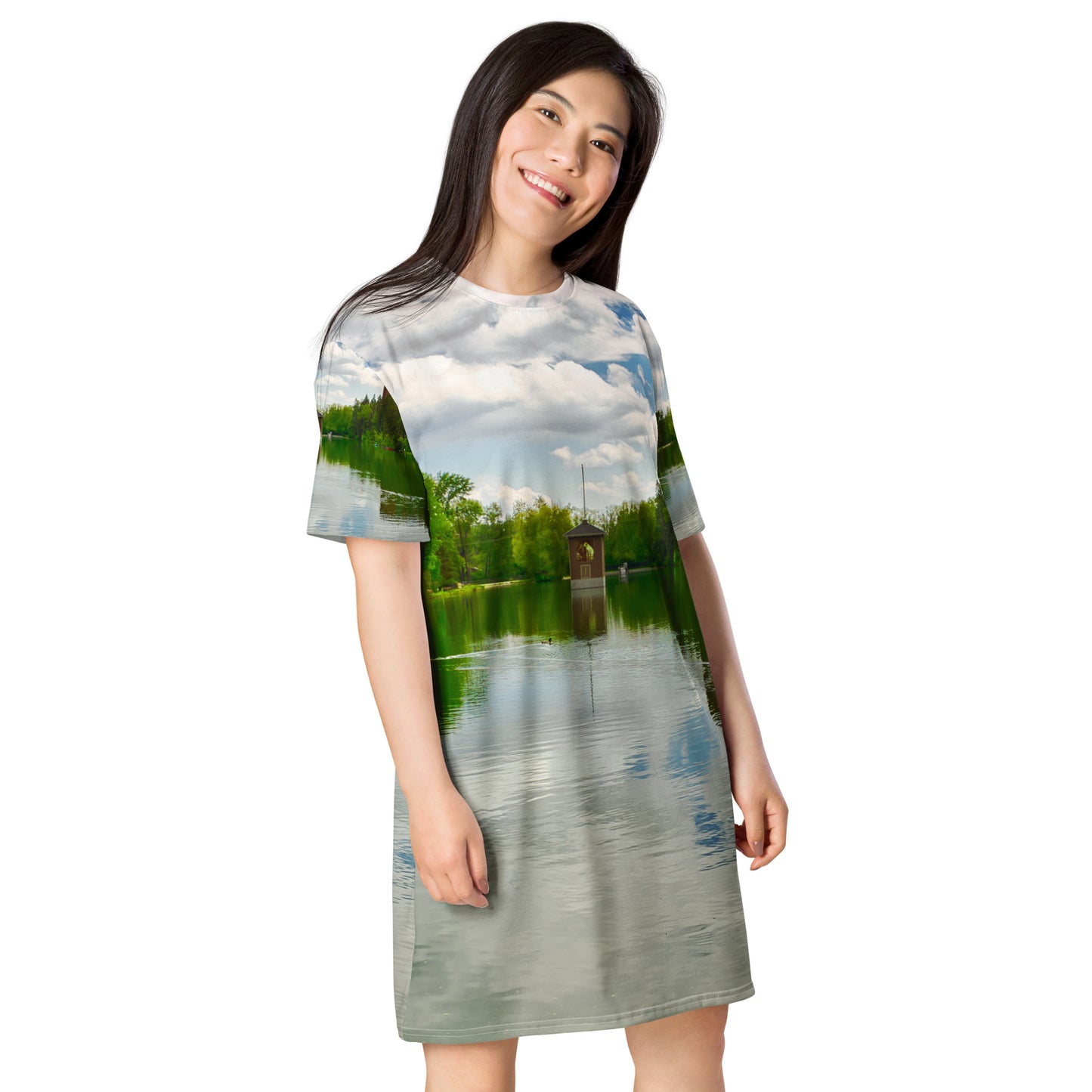 All-Over T-Shirt Dress - Bowness Park Lagoon