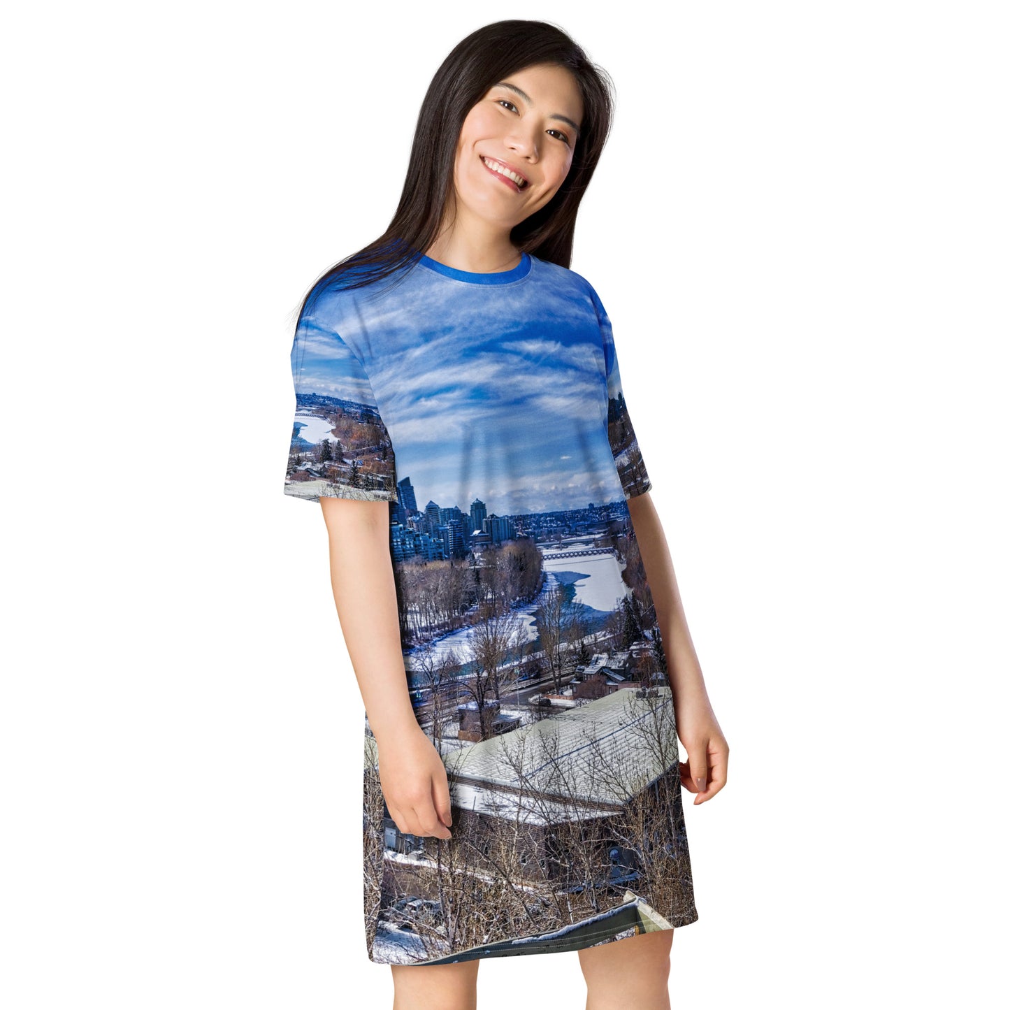 All-Over T-Shirt Dress - McHugh Bluff Winter HDR