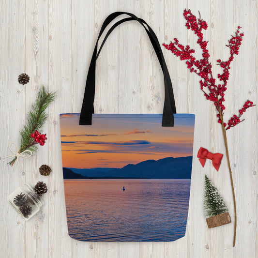 All-Over Tote Bag - Penticton Okanagan Lake Sunset