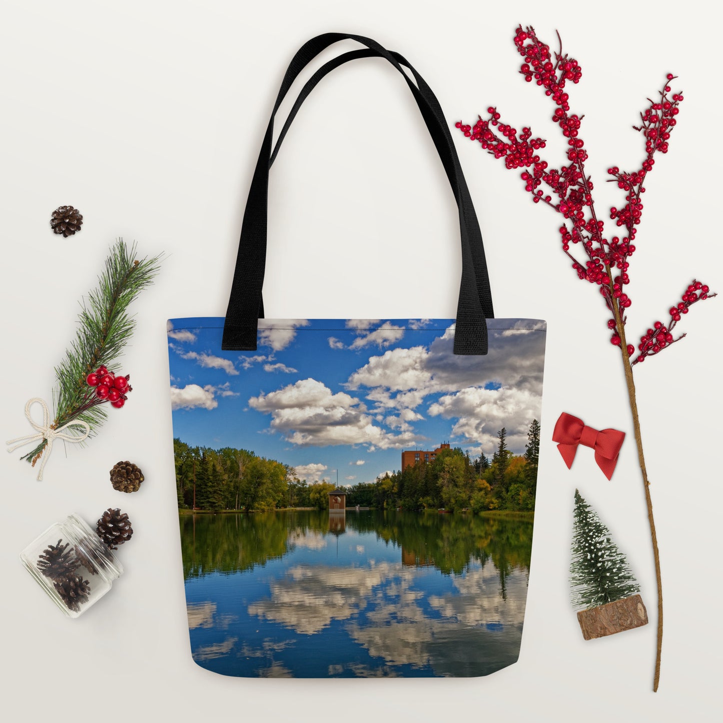 All-Over Tote Bag - Bowness Park Lagoon Fall