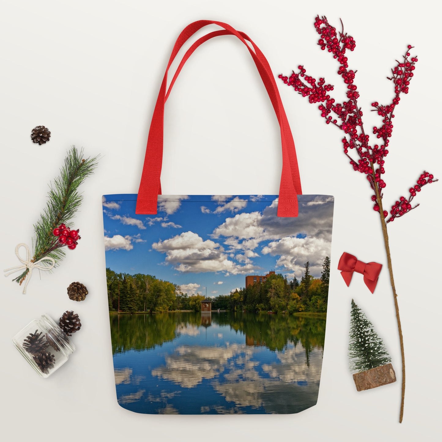 All-Over Tote Bag - Bowness Park Lagoon Fall