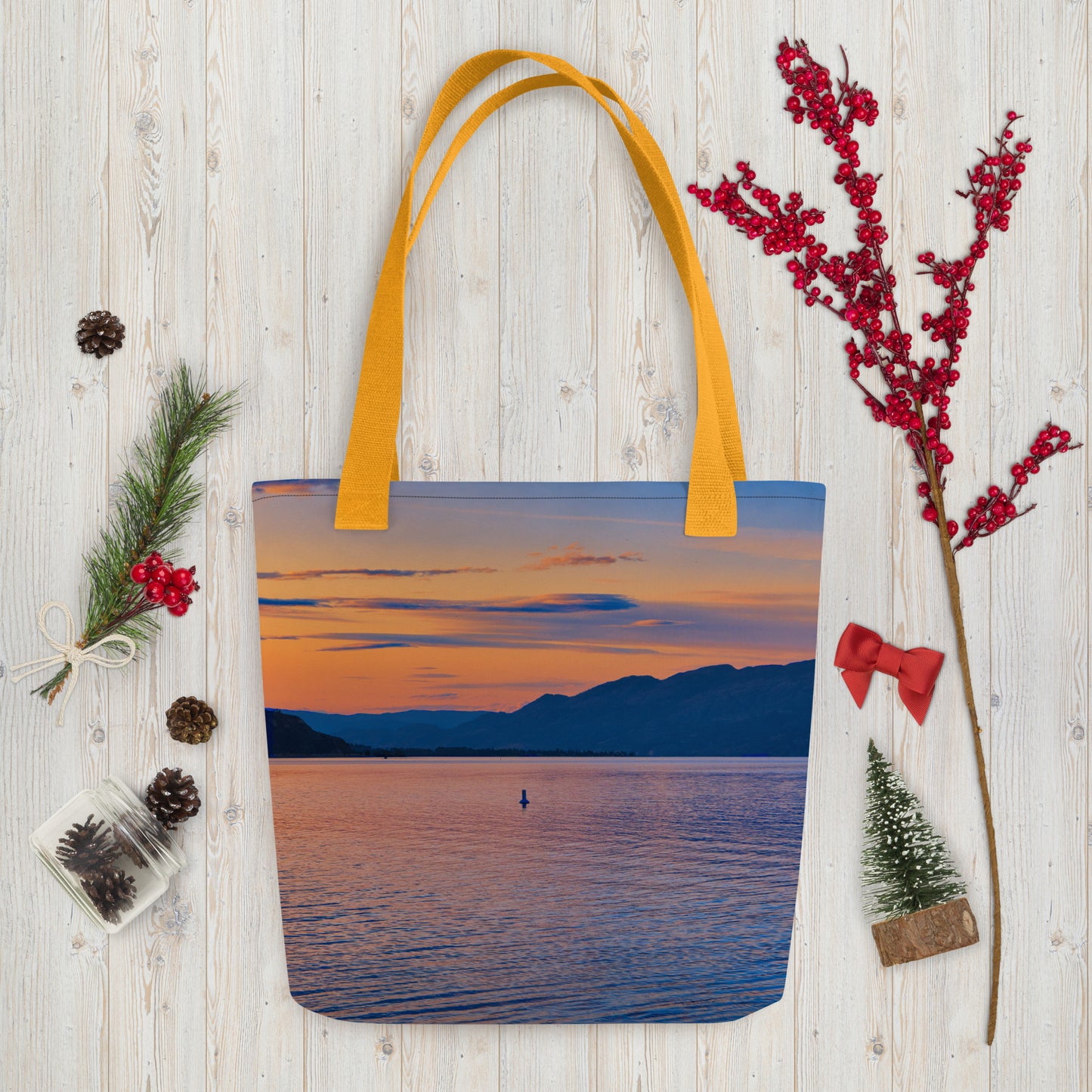 All-Over Tote Bag - Penticton Okanagan Lake Sunset