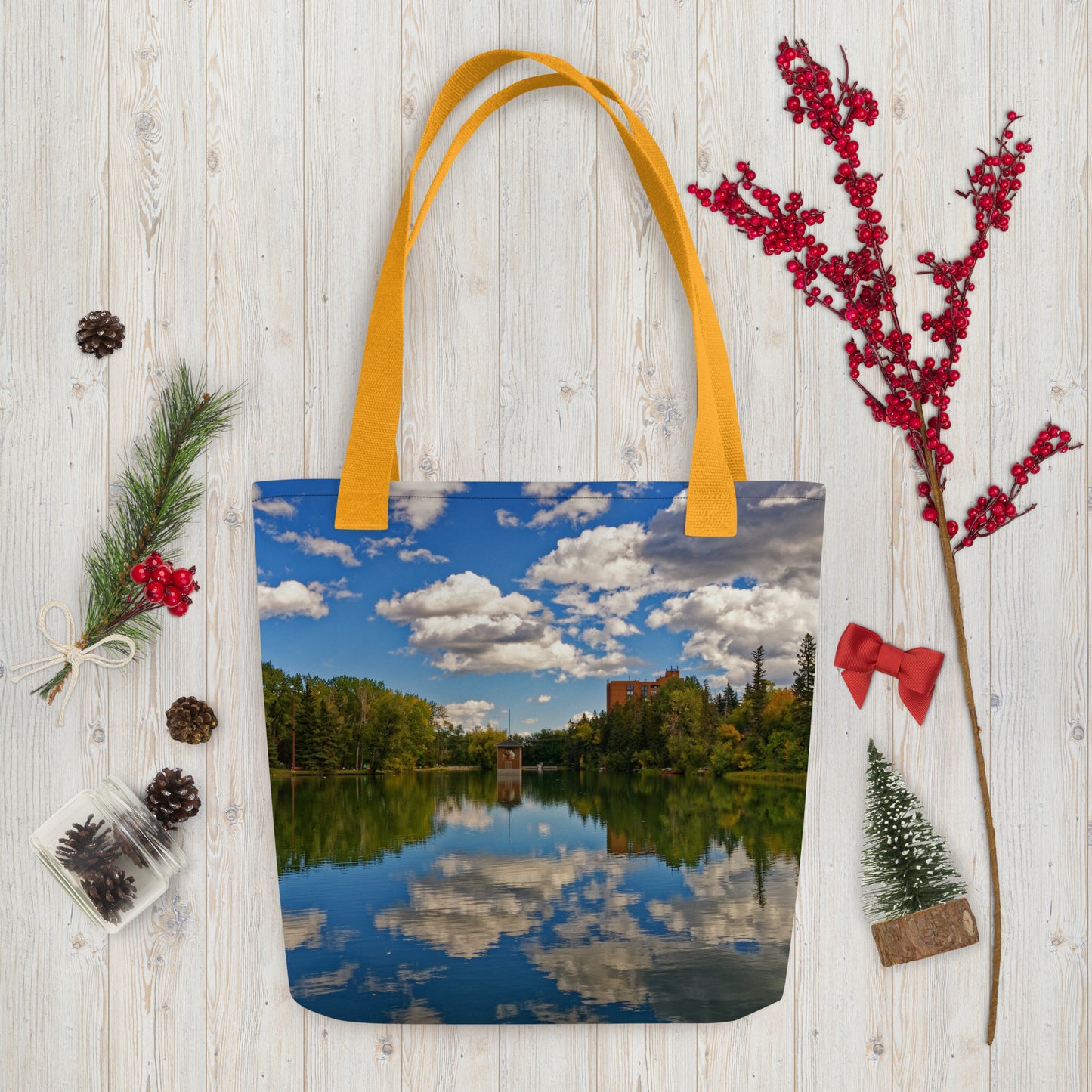 All-Over Tote Bag - Bowness Park Lagoon Fall
