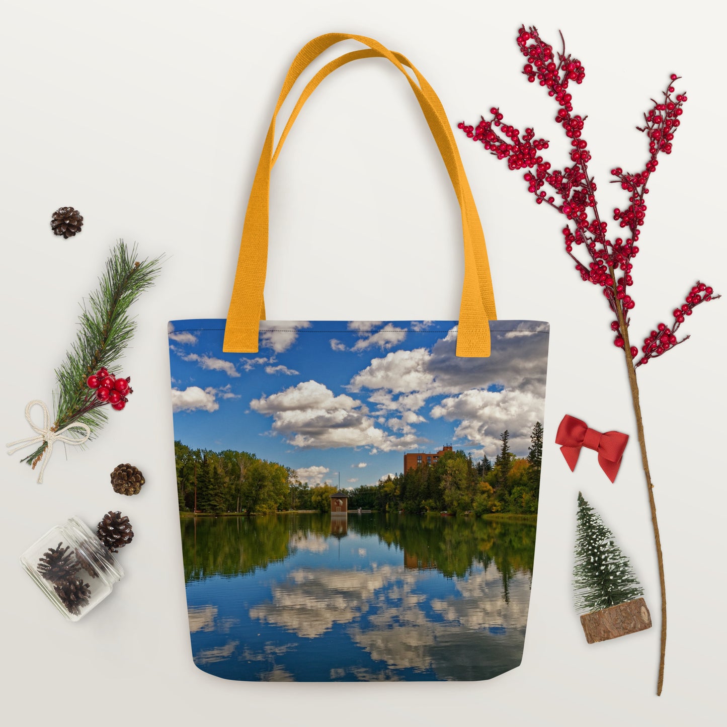All-Over Tote Bag - Bowness Park Lagoon Fall